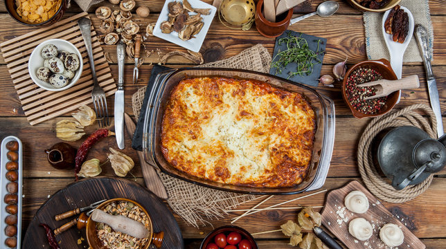 Italian home lasagna