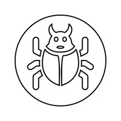 Bug, fixing, repair, reparation, weak side, lapses icon