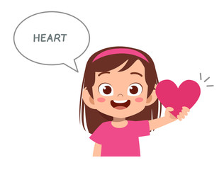 happy cute kids study many shape polygon