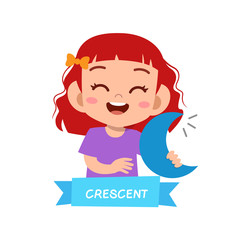 happy cute kids study many shape polygon