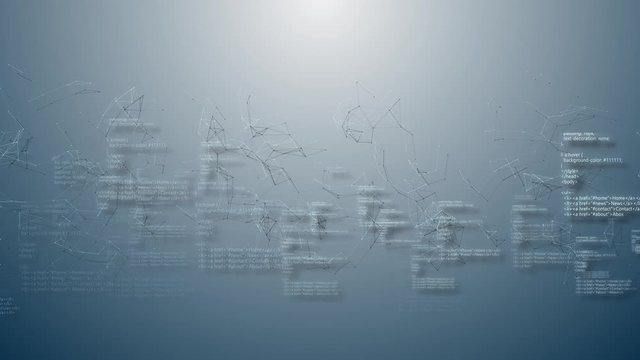 loopable footage of Programming code abstract technology background for software developer and Computer script concept