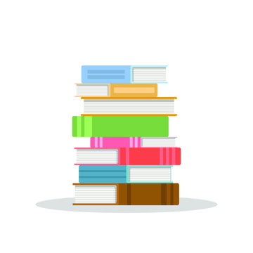 Stack of books vector design illustration isolated on white background