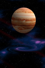 Obraz na płótnie Canvas Black Hole Jupiter
