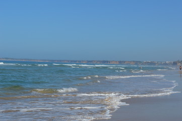 Ocean wave beach Andalusia Spain Atlantic ocean