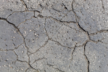 Old Weathered Cracked Asphalt Texture
