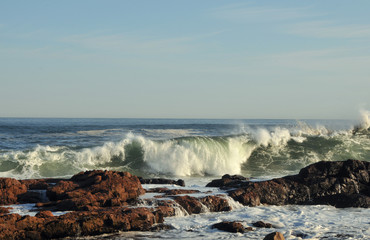 High Surf at Bass Rocks