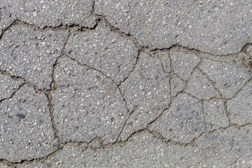 Old Weathered Cracked Asphalt Texture