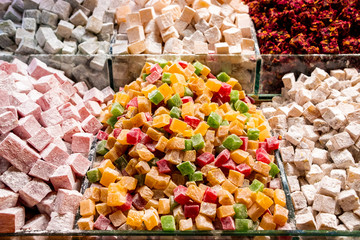 Selling Turkish Delight on the market