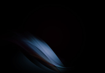 Abstract background waves. Black and blue abstract background for wallpaper or business card