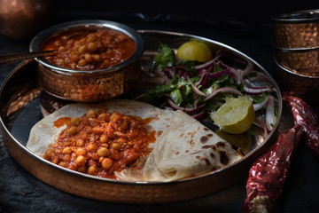 Indian Chickpea Curry and Flatbread