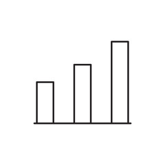 Chart vector icon, chart vector illustration