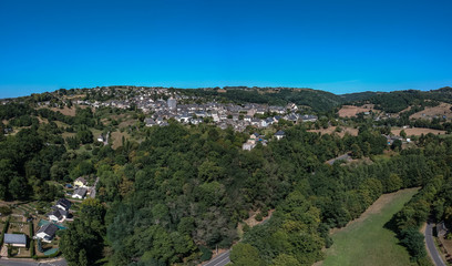 Fototapeta na wymiar Donzenac (Corrèze, France) - Vue aérienne