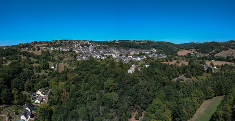 Fototapeta premium Donzenac (Corrèze, France) - Vue aérienne