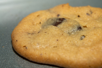 Closeup Photo of a Chocolate Chip Cookie