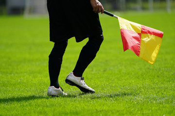 Obraz premium サッカーの審判