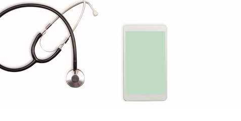 stethoscope and tablet pc