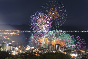 長野県・諏訪市 全国新作花火競技大会