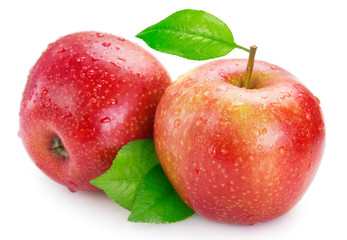 Fresh apple on white background