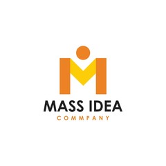 M logo design modern and simple