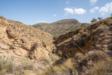 ravine eroded by time and water