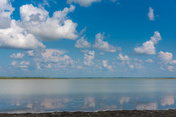 Mudspring Lake in rural Alberta near Hanna. 