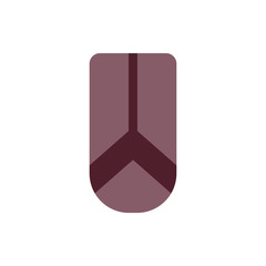 Nail red arrow manicure icon. Element of nail design icon