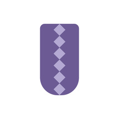 Nail purple cube manicure icon. Element of nail design icon