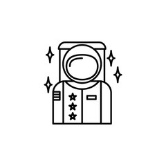 Russia, first astronaut icon. Element of Russia thin line icon