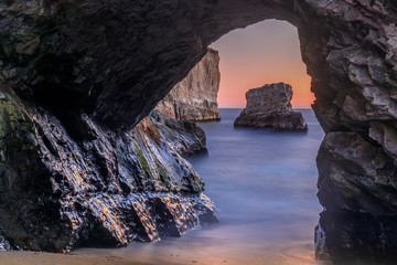 Sea Cave at Shark Fin Cove (Shark Tooth Beach).