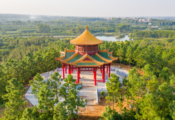 The architectural scenery of Confucius cultural city in suixi, guangdong