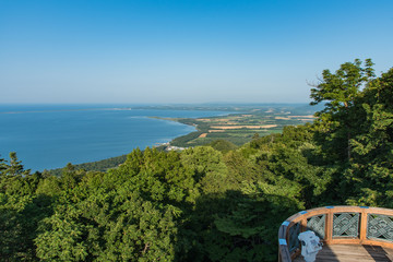 北海道佐呂間町サロマ湖展望台からの眺め