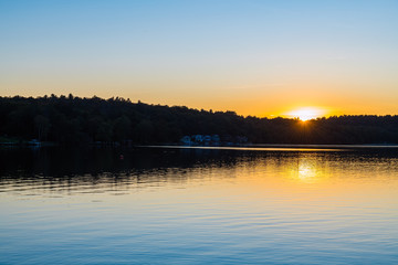 Sunset White Lake