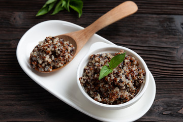 Hot Cereal Mix of Red and Whole Grain Quinoa