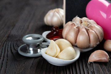 Garlic and oil capsules and Heart health benefits