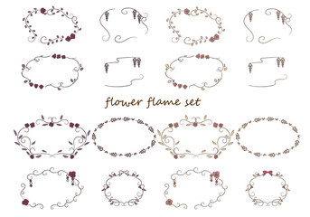 植物のフレームセット　ゴシック＆メルヘン