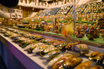 並べられたクリスマスグッズ