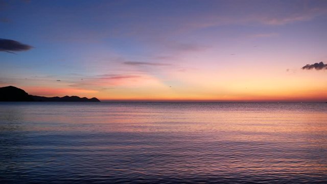 日本海　若狭美浜の夕焼け　福井県三方郡