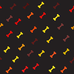 Bone pattern. Seamless vector horror background