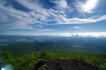 Naklejka premium 岩手県 岩手山 百名山