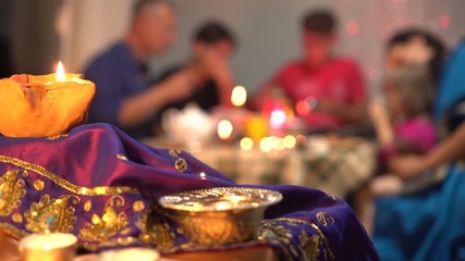 Diwali—Festival of Lights. Hinduism And The Family. The row (avali) of clay lamps (deepa) that Indians light outside their homes