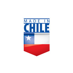 Chile flag, vector illustration on a white background.