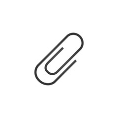 Obraz premium Paper clip icon . Stock vector illustration isolated on white background.