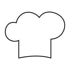 Chef hat vector illustration icon.