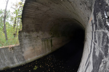 Old tunnel of Stalin. Part of Kiev defense line in WW2 time.