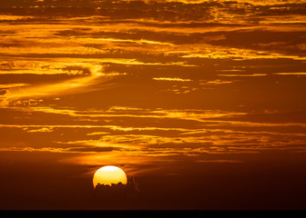 Fototapeta na wymiar Sunset in Tonga