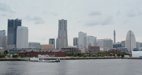 Fototapeta premium Yokohama city harbor