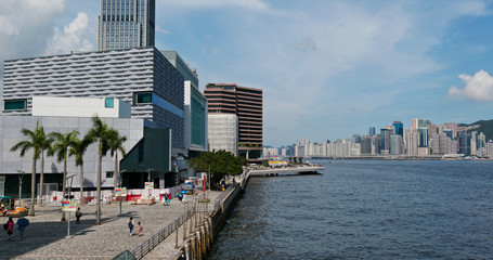 Naklejka premium Hong Kong city