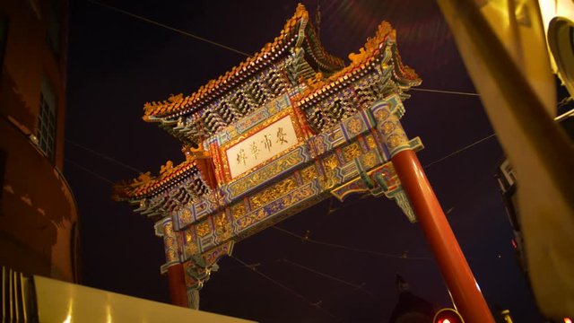 This is  video from the chinese tower in Antwerp in Chinatown in 4K