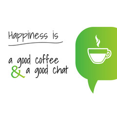 coffee cup card. Stock vector illustration isolated on white background.