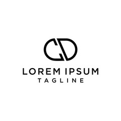 Initial Letter Logo CD, DC Logo Template